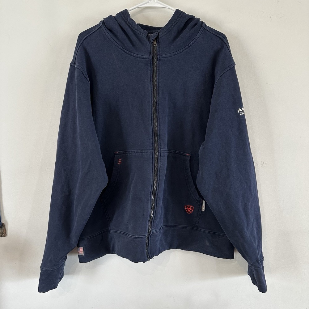Men's Ariat DuraStretch Full Zip Hoodie FR CAT L2/2112 Flame Resistant Work 2XL